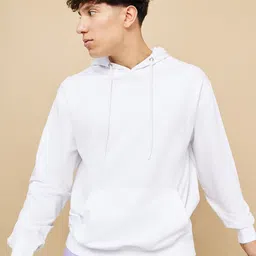 Styli Men Boxy Fit Hooded Cotton Sweatshirt-image-1