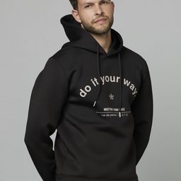 Celio Typography Printed Hooded Pullover Sweatshirt-picture-39