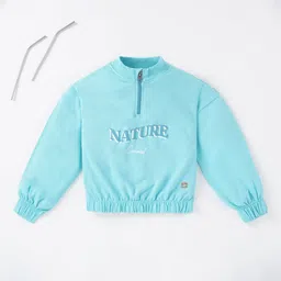 Ed-a-Mamma Girls Blue Printed Sweatshirt-image-22