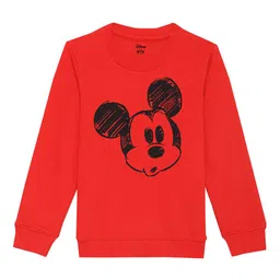 Disney by Wear Your Mind Boys Red Printed Sweatshirt-picture-37