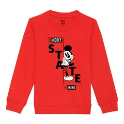 Disney by Wear Your Mind Boys Red Printed Sweatshirt-picture-46