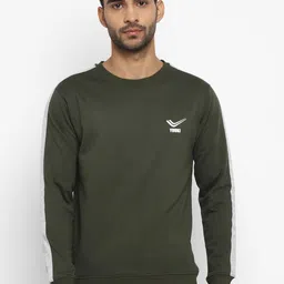 Yuuki Men Olive Green Sweatshirt-image-91