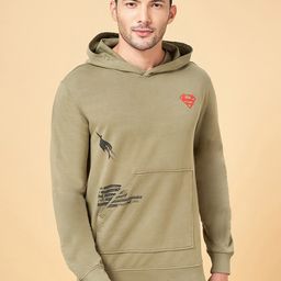 Urban Ranger by pantaloons Printed Hooded Cotton Sweatshirt-picture-31