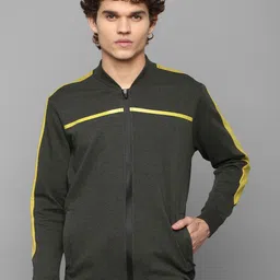 Louis Philippe Men Olive Green Sweatshirt-picture-12