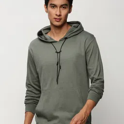 SHOWOFF Long Sleeves Hooded Cotton Pullover-image-5