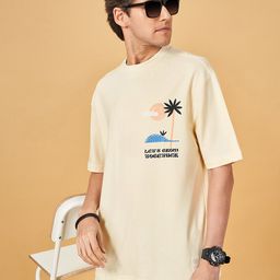 People Grey Graphic Printed Pure Cotton Boxy T-shirt-picture-30