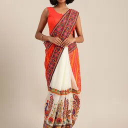 KALINI Bandhani Beads & Stones Pure Georgette Bandhani Saree-picture-40