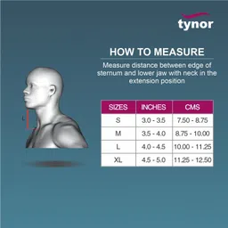 tynor Cervical Collar Soft with Support, Beige, Large, 1 Unit Neck Support image 4