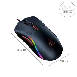 EKSA EM200 Wired Optical Gaming Mouse (12000 DPI Adjustable, Ergonomic Design, Black) image 3