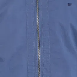 t-base Men Blue Solid Windcheater Bomber Jacket image 2