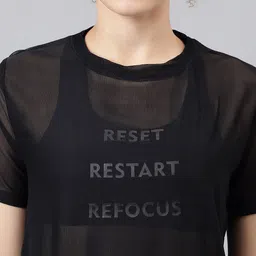 MKH Typography Printed Relaxed Fit Dri-FIT T-shirt image 5