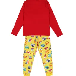 BAESD Boys Typography Printed Night suit image 4