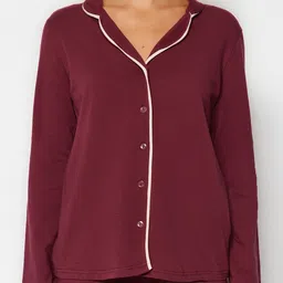 Trendyol Women Shirt & Lounge Pant Night suit image 4