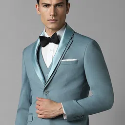 Louis Philippe Slim-Fit Single-Breasted Three-Piece Formal Suit image 2