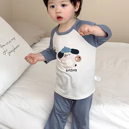 StyleCast x Revolte Boys Printed Cotton Night Suit image 2