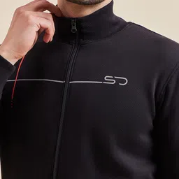 Sweet Dreams Black Geometric Printed Tracksuit image 4