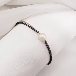 Rubans Rose Gold Plated White Artificial Pearls Mangalsutra Bracalet-picture-29