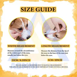 aomnistore Small 3No Dog Plastic Muzzle for Puppies & Small Breeds Adjustable & Comfortable Small Other Dog Muzzle image 3