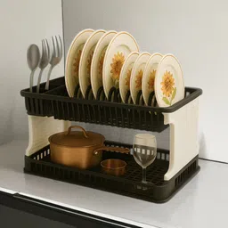 saroj Dish Drainer Kitchen Rack Plastic image 3