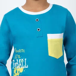 3PIN Boys Typography Printed T-shirt image 2