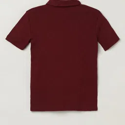 Tommy Hilfiger Boys Solid Polo Collar Cotton T-Shirt image 2