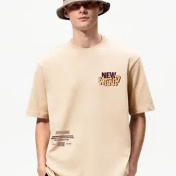 MISCHIEF MONKEY Typography Printed Cotton T-shirt image 3