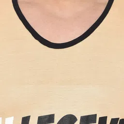 Aesthetic Bodies Men Beige Printed Round Neck T-shirt image 5
