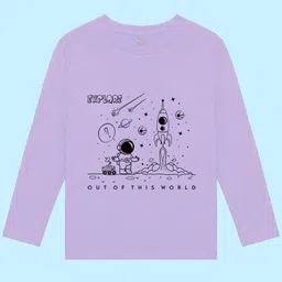 NUSYL Boys Graphic Printed Round Neck Cotton T-shirt image 2