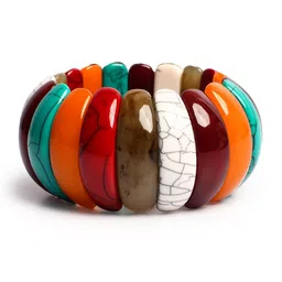 Bamboo Tree Jewels Beaded Stretchable Elasticated Bracelet image 2