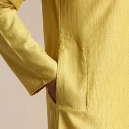 Manyavar Men Mandarin Collar Kurta with Pyjamas image 3