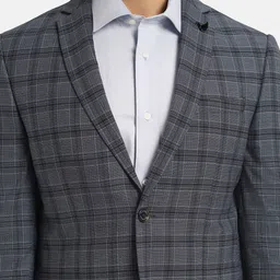 Blackberrys Checked Slim Fit Single-Breasted Formal Blazer image 2