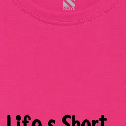 NUSYL Girls Graphic Printed T-shirt image 2