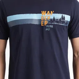 Wildcraft Striped Pure Cotton Rapid-Dry T-shirt image 2