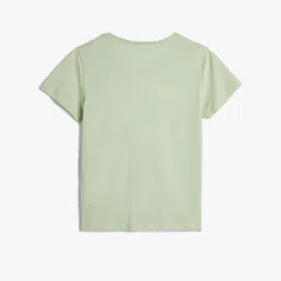 Koton Girls Graphic Printed Pure Cotton T-shirt image 2