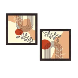 WENS Set Of 2 Abstract Line Art Printed Framed Wall Art image 2