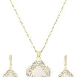 Cierra Gold-Plated Stone-Studded Jewellery Set image 2