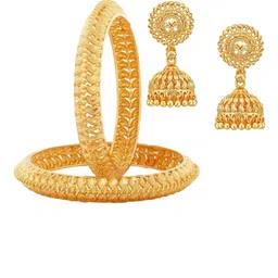 Vighnaharta Gold Plated Jewellery Set image 2