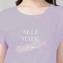 mackly Typography Extended Sleeves Pure Cotton T-shirt image 2