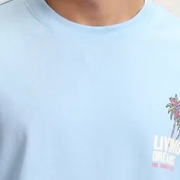 HIGHLANDER Men Graphic Printed Graphic Print Others Round Neck Cotton Oversized T-Shirt image 2