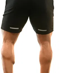 fuaark Solid Men Black Gym Shorts image 2