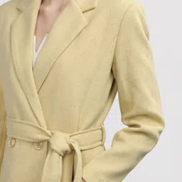 CHKOKKO Notched Lapel Single Breasted Overcoat image 5