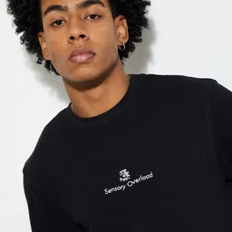 max Men Typography Printed Round Neck Cotton T-shirt image 3