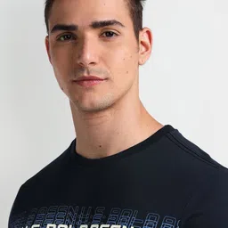 U.S. Polo Assn. Denim Co. Typography Printed Cotton Slim Fit T-shirt image 2
