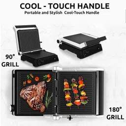 warmex home appliances 2000 Watts Electric 180 Multi-Functional Grill Master 180 Grill image 3