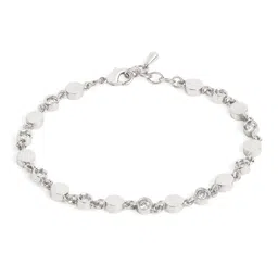 MINUTIAE Silver-Plated Crystals Link Bracelet image 2