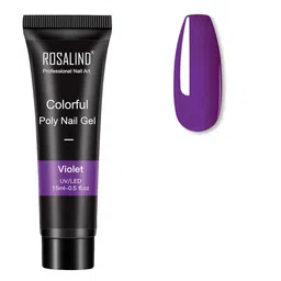 ROSALIND UV & LED Soak-Off Colorful Poly Nail Extension Gel 15 ml - Violet image 5