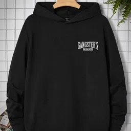 houseofcommon Men Full Sleeve Printed Hooded Sweatshirt image 2