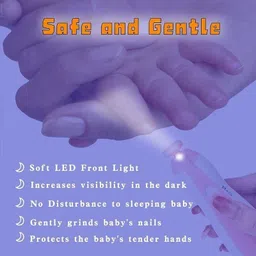 sbts Baby Nail Trimmer, Safe Baby Nail File for Newborn Fingernails, Kids Nail Care image 5