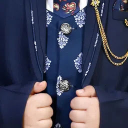 BT DEZINES Boys Single-Breasted Five-Piece Party Suits image 3