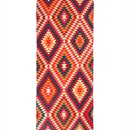 HOMADORN Beige & Orange Geometric Printed Anti Skid Floor Mats image 3